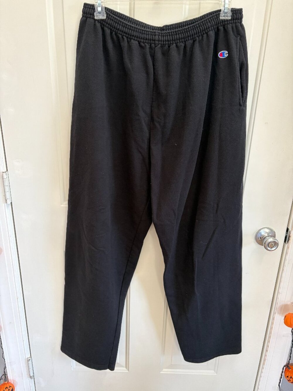 Mens Champion Authentic black sweatpants size extra large with pockets XL
